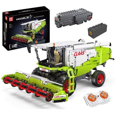 Mould King Klocki pojazd sterowany KOMBAJN CLAAS 1265-klocków 2-silniki pilot 40cm Mould King Klocki pojazd sterowany KOMBAJN CLAAS 1265-klocków 2-silniki pilot 40cm
