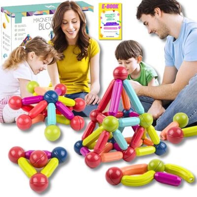 Pltb Klocki Prezent Klocki Magnetyczne Konstrukcyjne Edukacyjne Dla Dzieci 120El Prezent Dla Dziecka + Ebook Pltb Klocki Prezent Klocki Magnetyczne Konstrukcyjne Edukacyjne Dla Dzieci 120El Prezent Dla Dziecka + Ebook