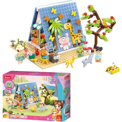 Klocki Sluban Namiot Domek Dom Zwierzęta Girls Dream Diy 341 El. Klocki Sluban Namiot Domek Dom Zwierzęta Girls Dream Diy 341 El.