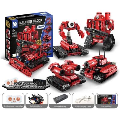 biz-tech.pl Klocki sterowany robot gąsienicowy RED silniki 495-klocki 5w1 biz-tech.pl Klocki sterowany robot gąsienicowy RED silniki 495-klocki 5w1