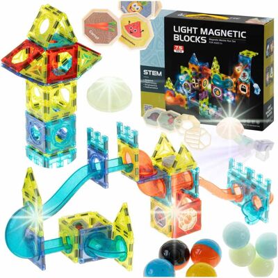 Artemis Klocki Świecące Magnetyczne Konstrukcyjne Tor Kulkowy Kulodrom Panele 75 Artemis Klocki Świecące Magnetyczne Konstrukcyjne Tor Kulkowy Kulodrom Panele 75