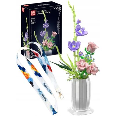 KLOCKI SZTUCZNE KWIATY BUKIET RÓŻ W WAZONIE 1203 el. MOULD KING 10009 KLOCKI SZTUCZNE KWIATY BUKIET RÓŻ W WAZONIE 1203 el. MOULD KING 10009