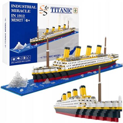 SkibiStore Klocki Titanic Statek 1878 El Model Kolekcjonerski 56cm Duża Figurka 3D SkibiStore Klocki Titanic Statek 1878 El Model Kolekcjonerski 56cm Duża Figurka 3D