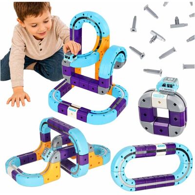 Artemis Klocki Tor Magnetyczny Kolejka Elektryczna Edukacyjna dla Dzieci Zestaw Artemis Klocki Tor Magnetyczny Kolejka Elektryczna Edukacyjna dla Dzieci Zestaw