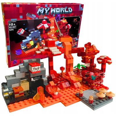 Inny producent Klocki Twierdza Zamek Domek Bitewny Gamingowy Zestaw Klocków Mine World Inny producent Klocki Twierdza Zamek Domek Bitewny Gamingowy Zestaw Klocków Mine World