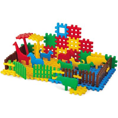 Marioinex Klocki Wafle Konstrukcyjne Zoo Marioinex Klocki Wafle Konstrukcyjne Zoo