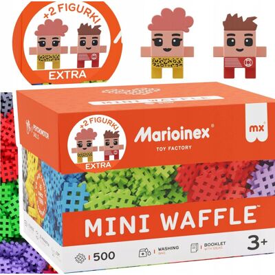Marioinex Fabryka Zabawek Klocki Wafle Mini Marioinex 502 el. w tym 2 figurki, 3 lata+ na prezent Marioinex Fabryka Zabawek Klocki Wafle Mini Marioinex 502 el. w tym 2 figurki, 3 lata+ na prezent