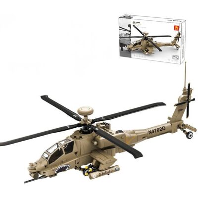 Klocki Wange 4007 - Śmigłowiec AH-64 Apache, 257 elementów Klocki Wange 4007 - Śmigłowiec AH-64 Apache, 257 elementów