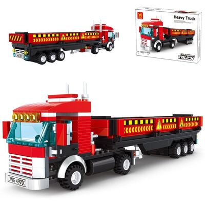 Klocki Wange 4970 - Ciężarówka z naczepą (Heavy Truck), 323 elementy Klocki Wange 4970 - Ciężarówka z naczepą (Heavy Truck), 323 elementy