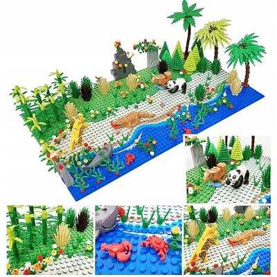 Deco Mariage KLOCKI ZESTAW 50cm JUNGLA zwierzęta town farma dinozaury figurki akcesoria Deco Mariage KLOCKI ZESTAW 50cm JUNGLA zwierzęta town farma dinozaury figurki akcesoria