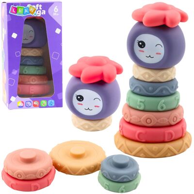 Lean Toys KOLOROWA Z MIĘKKICH KLOCKÓW WIEŻA Lean Toys KOLOROWA Z MIĘKKICH KLOCKÓW WIEŻA