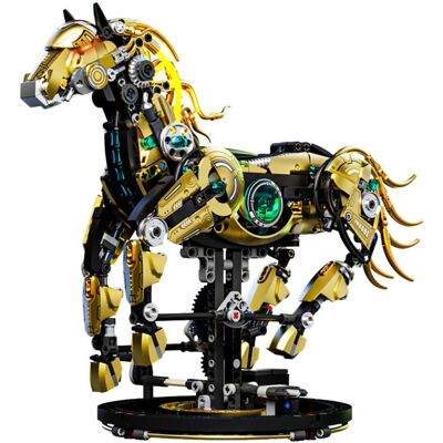Mould King Koń Mechaniczny LED 1055el. - Klocki plastikowe konstrukcyjne MJI 13088 MOC TECHNIC Mould King Koń Mechaniczny LED 1055el. - Klocki plastikowe konstrukcyjne MJI 13088 MOC TECHNIC