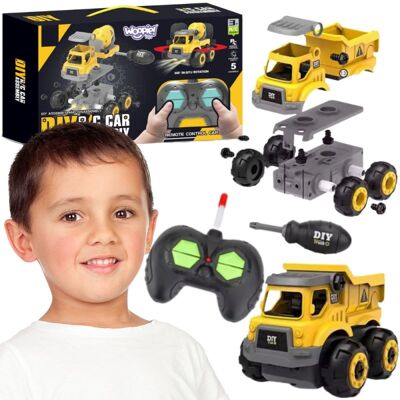 Lean Toys KONSTRUKCYJNY SAMOCHÓD NA PILOTA DO ZBUDOWANIA Lean Toys KONSTRUKCYJNY SAMOCHÓD NA PILOTA DO ZBUDOWANIA