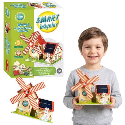 Creative Konstruktor Wiatrak Solarny SMART Inżynier Eksperymenty STEM dla Dzieci Creative Konstruktor Wiatrak Solarny SMART Inżynier Eksperymenty STEM dla Dzieci