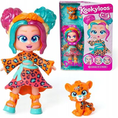 KOOKYLOOS Pet Party Diana LALECZKA LALKA AKCESORIA PREZENT DLA DZIECI KOOKYLOOS Pet Party Diana LALECZKA LALKA AKCESORIA PREZENT DLA DZIECI