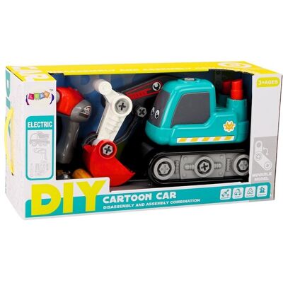 Lean Toys Koparka Do Skręcania Diy Zestaw Konstrukcyjny Wkrętarka Ruchoma Łyżka Narzędzia Lean Toys Koparka Do Skręcania Diy Zestaw Konstrukcyjny Wkrętarka Ruchoma Łyżka Narzędzia