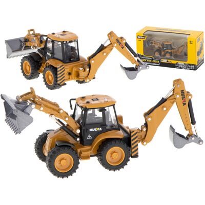 Artemis Koparka Ładowarka Zabawka Metalowa z Ruchomymi Łyżkami Pojazd H-toys 1:50 Artemis Koparka Ładowarka Zabawka Metalowa z Ruchomymi Łyżkami Pojazd H-toys 1:50