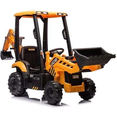 Lean Toys LEAN Cars, Koparka Na Akumulator JCB Z Łyżką Żółta Lean Toys LEAN Cars, Koparka Na Akumulator JCB Z Łyżką Żółta