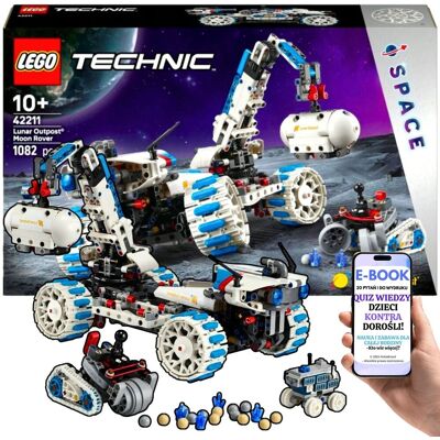 KOSMOS! LEGO Technic Łazik Księżycowy Lunar Outpost (42211) LEGO PREZENT DLA DZIECKA 10+ Dla Wnuczka Syna + EBOOK-2 KOSMOS! LEGO Technic Łazik Księżycowy Lunar Outpost (42211) LEGO PREZENT DLA DZIECKA 10+ Dla Wnuczka Syna + EBOOK-2