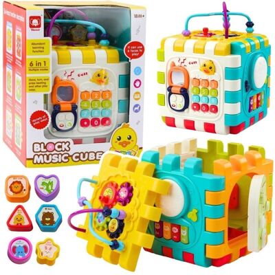 LEANToys Kostka interaktywna 6w1 LEANToys Kostka interaktywna 6w1