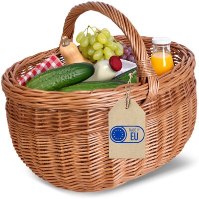 Creative Kosz wiklinowy z rączką duży piknikowy koszyk na zakupy owoce warzywa Creative Kosz wiklinowy z rączką duży piknikowy koszyk na zakupy owoce warzywa