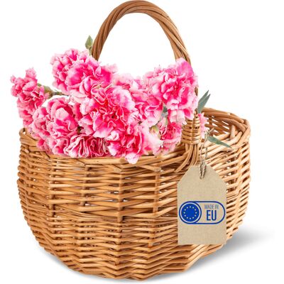 Creative Koszyczek wielkanocny dla dziecka z rączką wiklinowy Wielkanoc mały 20cm Creative Koszyczek wielkanocny dla dziecka z rączką wiklinowy Wielkanoc mały 20cm