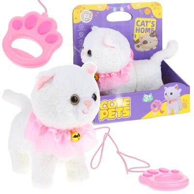Nobo Kids Kot Interaktywny z Dźwiękiem Chodzi na Smyczy Miauczy Pluszowy Kotek Maskotka Nobo Kids Kot Interaktywny z Dźwiękiem Chodzi na Smyczy Miauczy Pluszowy Kotek Maskotka