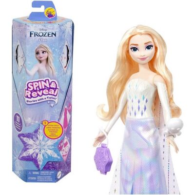 Mattel KRAINA LODU FROZEN SPIN&REVEAL; LALKA ELSA ELZA W TUBIE NIESPODZIANKI Mattel KRAINA LODU FROZEN SPIN&REVEAL; LALKA ELSA ELZA W TUBIE NIESPODZIANKI