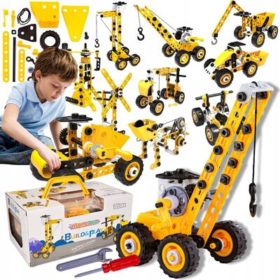 Inny producent KREATYWNE EDUKACYJNE KLOCKI KONSTRUKCYJNE BUDOWLANE POJAZDY KONSTRUKTOR ZESTAW 8W1 100EL XL Inny producent KREATYWNE EDUKACYJNE KLOCKI KONSTRUKCYJNE BUDOWLANE POJAZDY KONSTRUKTOR ZESTAW 8W1 100EL XL