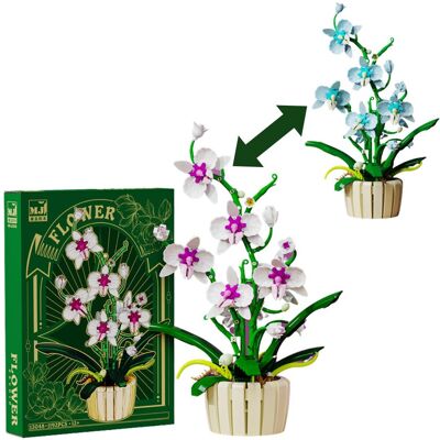 Mould King Kwiat Orchidea w wazonie 1192el.- Klocki plastikowe konstrukcyjne MJI 13048 MOC Mould King Kwiat Orchidea w wazonie 1192el.- Klocki plastikowe konstrukcyjne MJI 13048 MOC