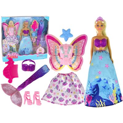 Lean Toys Lalka Anlily Syrenka Wróżka Księżniczka Morski Świat Lean Toys Lalka Anlily Syrenka Wróżka Księżniczka Morski Świat
