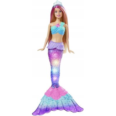 Mattel LALKA BARBIE DREAMTOPIA SYRENKA MIGOCZĄCE ŚWIATEŁKA Malibu magiczna syrenka Mattel LALKA BARBIE DREAMTOPIA SYRENKA MIGOCZĄCE ŚWIATEŁKA Malibu magiczna syrenka