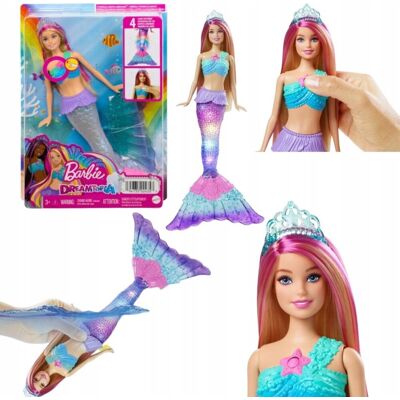 LALKA BARBIE DREAMTOPIA SYRENKA MIGOCZĄCE ŚWIATEŁKA Malibu magiczna syrenkd LALKA BARBIE DREAMTOPIA SYRENKA MIGOCZĄCE ŚWIATEŁKA Malibu magiczna syrenkd
