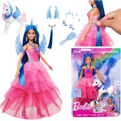 nieznany producent LALKA BARBIE SAPPHIRE + FIGURKA SKRZYDLATY JEDNOROŻCEC PREZENT DLA DZIECI nieznany producent LALKA BARBIE SAPPHIRE + FIGURKA SKRZYDLATY JEDNOROŻCEC PREZENT DLA DZIECI