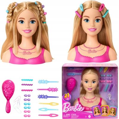 nieznany producent LALKA BARBIE STUDIO FRYZUR GŁOWA DO STYLIZACJI CZESANIE AKCESORIA FRYZJERKI nieznany producent LALKA BARBIE STUDIO FRYZUR GŁOWA DO STYLIZACJI CZESANIE AKCESORIA FRYZJERKI