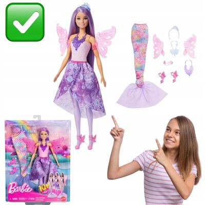 nieznany producent LALKA BARBIE WRÓŻKA ZESTAW KSIĘŻNICZKA SYRENKA PREZENT DLA DZIECI MATTEL nieznany producent LALKA BARBIE WRÓŻKA ZESTAW KSIĘŻNICZKA SYRENKA PREZENT DLA DZIECI MATTEL