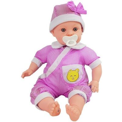 Lean Toys Lalka Bobas 45 cm Różowe Ubran Lean Toys Lalka Bobas 45 cm Różowe Ubran