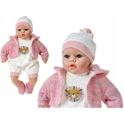 Adar LALKA BOBAS 45CM MÓWI I ŚPIEWA PO POLSKU + SMOCZEK INTERAKTYWNA, BABY Adar LALKA BOBAS 45CM MÓWI I ŚPIEWA PO POLSKU + SMOCZEK INTERAKTYWNA, BABY
