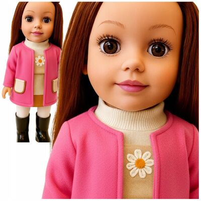 Happy Kiddo Lalka bobas jak żywa duża lalki interaktywna mówi śpiewa 2 języki uczy 47cm Happy Kiddo Lalka bobas jak żywa duża lalki interaktywna mówi śpiewa 2 języki uczy 47cm
