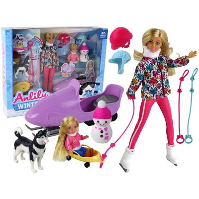 Import LEANToys Lalka Dla Dzieci Anlily Łyżwy Pies Sporty Zimowe Import LEANToys Lalka Dla Dzieci Anlily Łyżwy Pies Sporty Zimowe