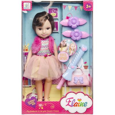 LG Lalka Elaine z akcesoriami do włosów - box zestaw LG Lalka Elaine z akcesoriami do włosów - box zestaw