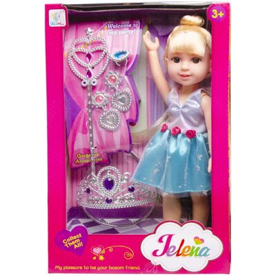 LG Lalka Elaine z koroną i biżuterią - box zestaw mix LG Lalka Elaine z koroną i biżuterią - box zestaw mix