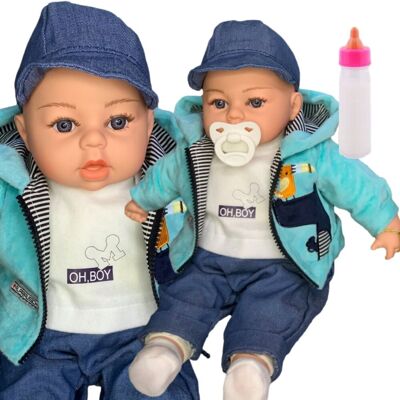 Adar LALKA JAK ŻYWA BOBAS 45cm MÓWI butelka smoczek NEW AKCESORIA Adar LALKA JAK ŻYWA BOBAS 45cm MÓWI butelka smoczek NEW AKCESORIA
