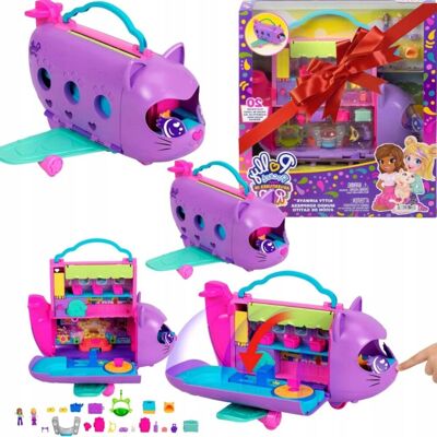 LALKA POLLY POCKET KOTOLOT KOCI SAMOLOT + AKCESORIA ZESTAW DO ZABAWY LALKA POLLY POCKET KOTOLOT KOCI SAMOLOT + AKCESORIA ZESTAW DO ZABAWY