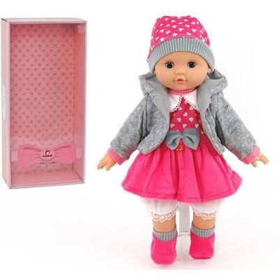 Lalka z dźwiękiem dziewczynka 40 cm w pudełku ADAR Lalka z dźwiękiem dziewczynka 40 cm w pudełku ADAR
