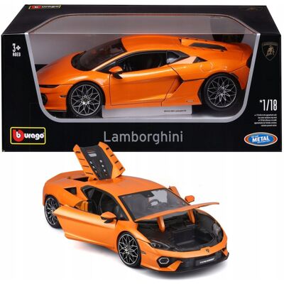 Lamborghini Temerario 1:18 Bburago 18-11052 POMARAŃCZOWY SPORTOWY SAMOCHÓD Lamborghini Temerario 1:18 Bburago 18-11052 POMARAŃCZOWY SPORTOWY SAMOCHÓD