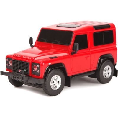 Land Rover Defender R/C skala 1:24 Rastar 78500 samochód sterowany czerwony Land Rover Defender R/C skala 1:24 Rastar 78500 samochód sterowany czerwony