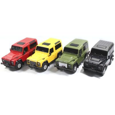 Land Rover Defender skala 1:24 Rastar 78500 samochód sterowany mix kolorów Land Rover Defender skala 1:24 Rastar 78500 samochód sterowany mix kolorów