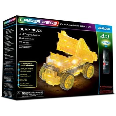 Laser Pegs, klocki konstrukcyjne 4w1 Dump Truck Laser Pegs, klocki konstrukcyjne 4w1 Dump Truck