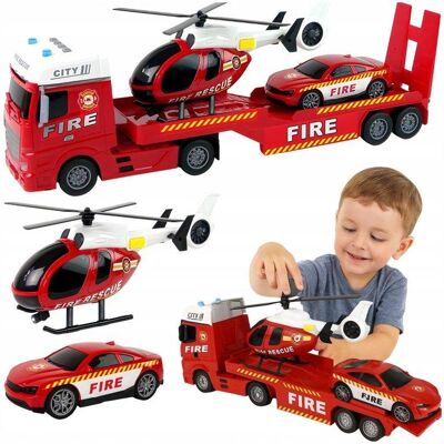 Norimpex Laweta Przyczepa + 2x Helikopter Auto Zabawka dla Chłopca Zestaw Ciężarówka Norimpex Laweta Przyczepa + 2x Helikopter Auto Zabawka dla Chłopca Zestaw Ciężarówka